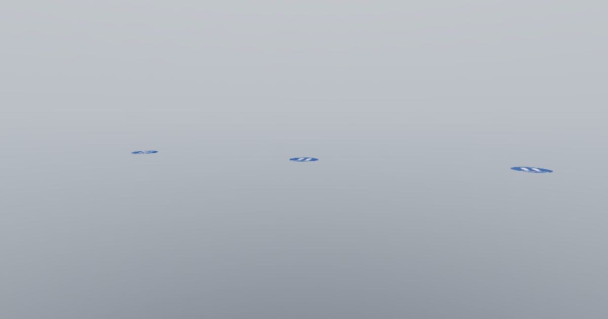 Social distance floor dots