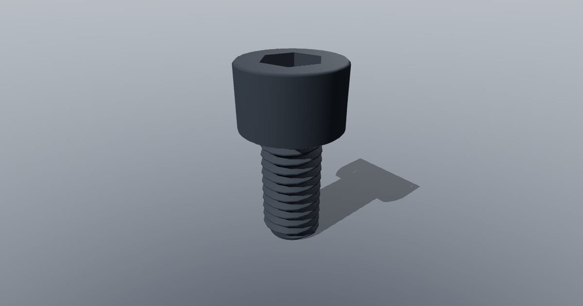 Socket cap screw M6 x 12
