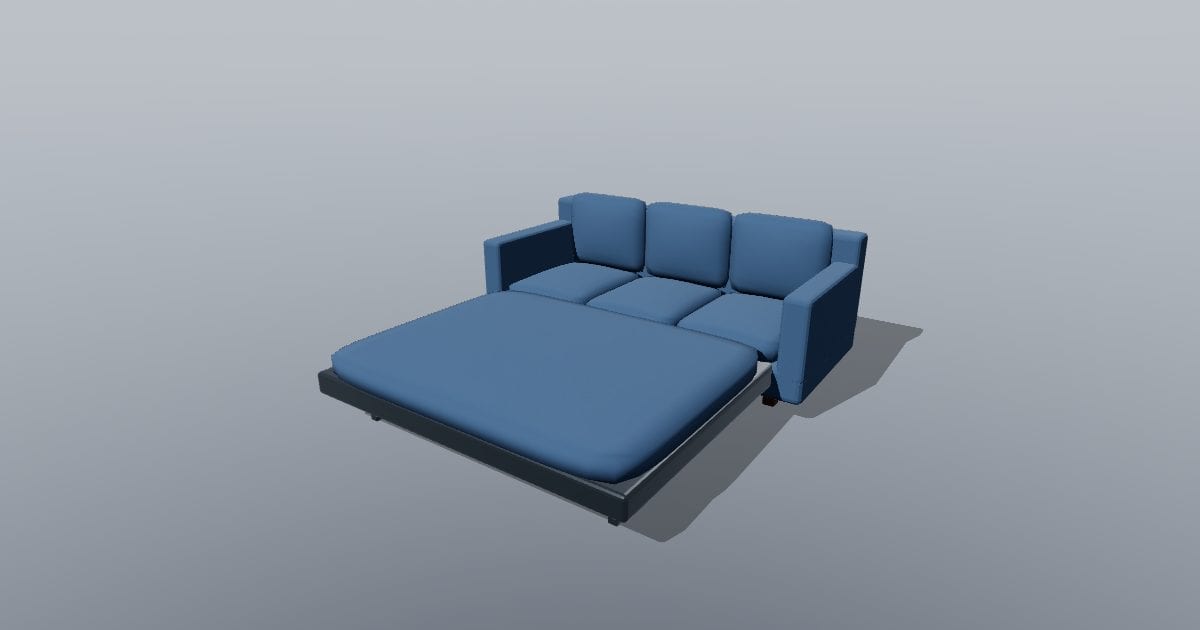 Sofa bed open - Original Interior Furnishing