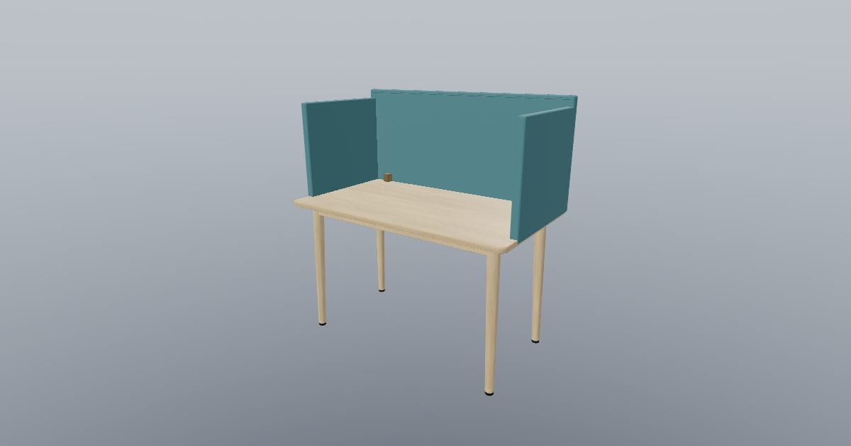 Soft Focus - Upholstered Privacy Workstation