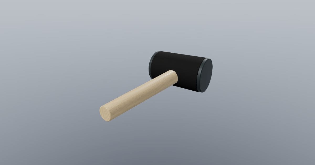 Soft Strike - Rubber Mallet