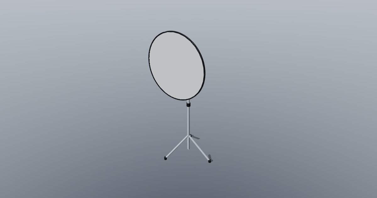 Softbox on stand - Original lighting CAD