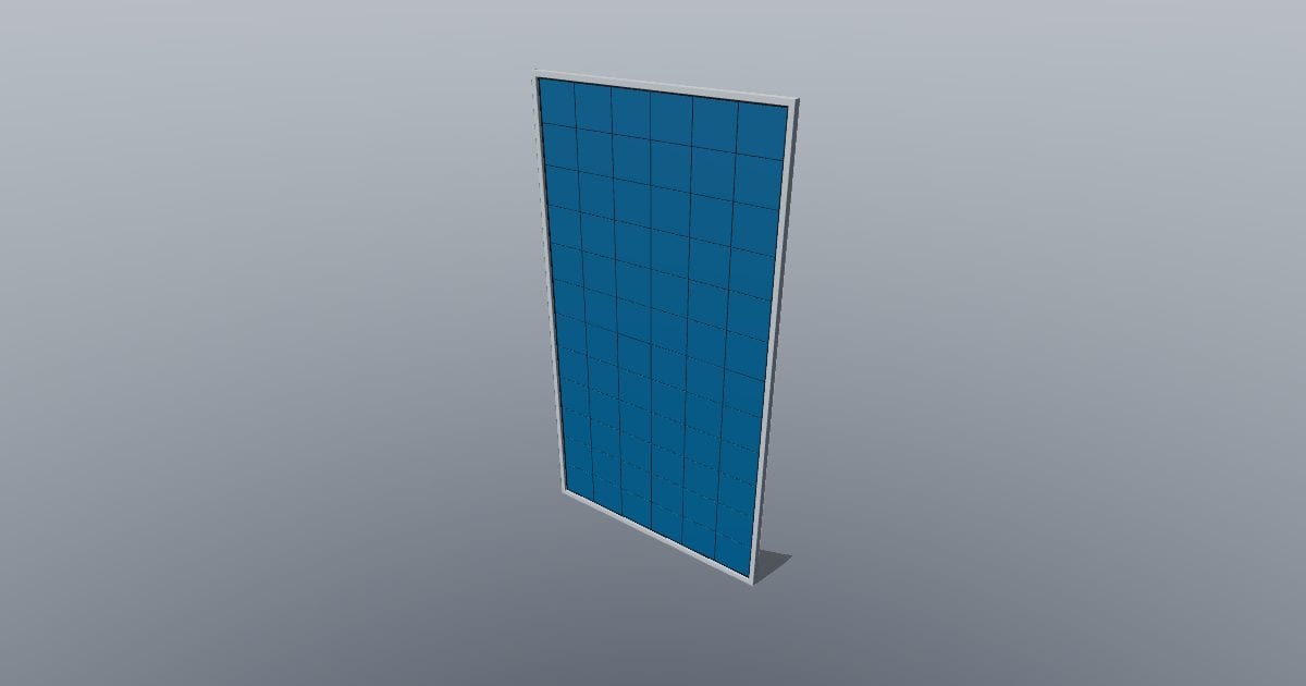 Solar panel large - Original MEP CAD