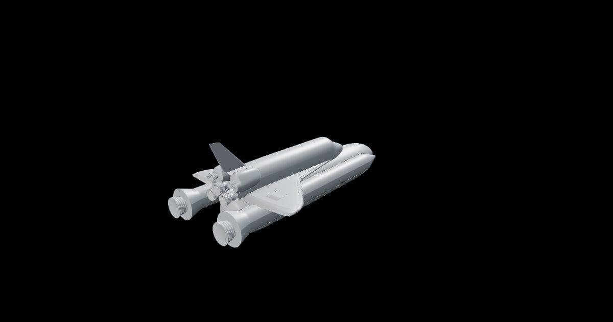 Space Shuttle launch stack
