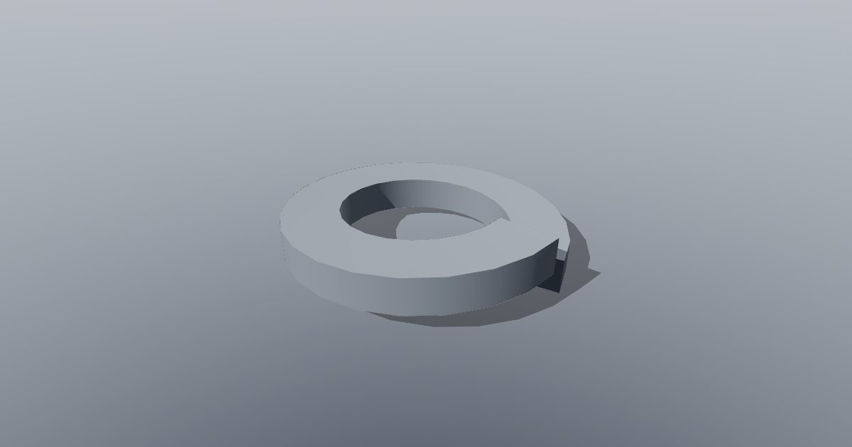 Split spring washer M12
