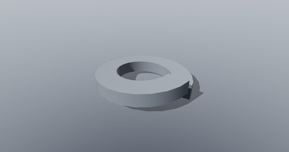 Split spring washer M4