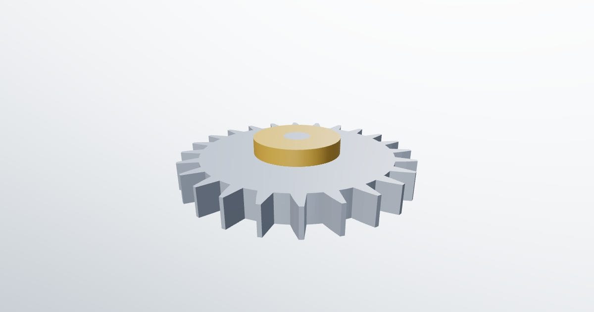 Spur gear (glTF)