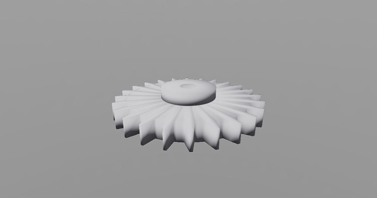 Spur gear with outline curve