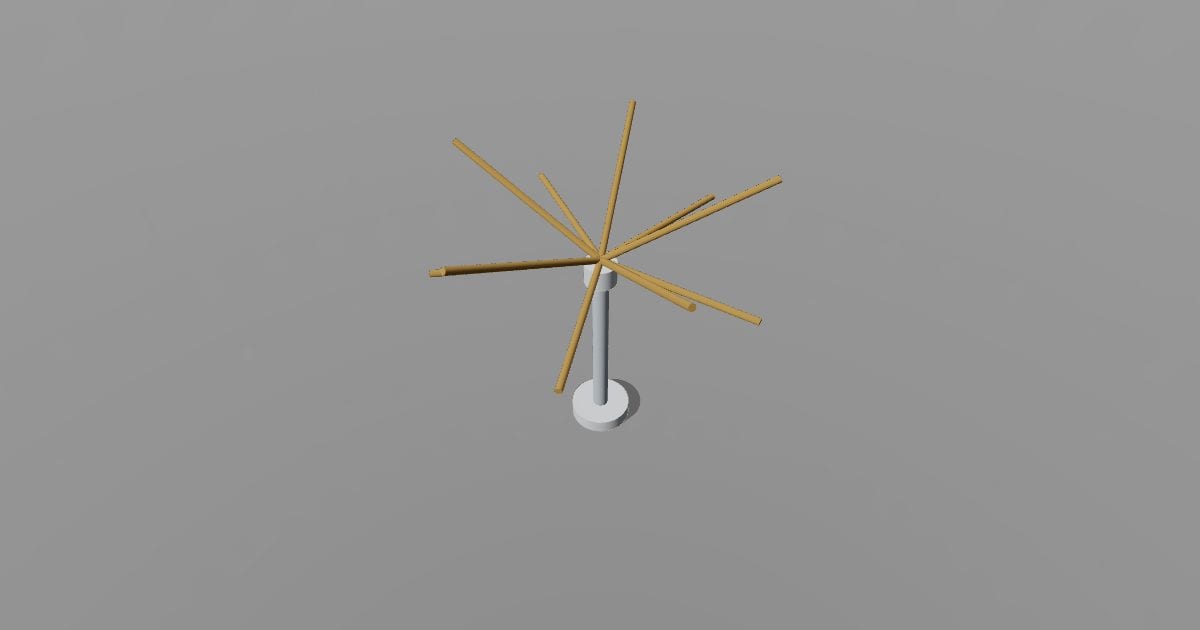 Sputnik chandelier - Original lighting CAD