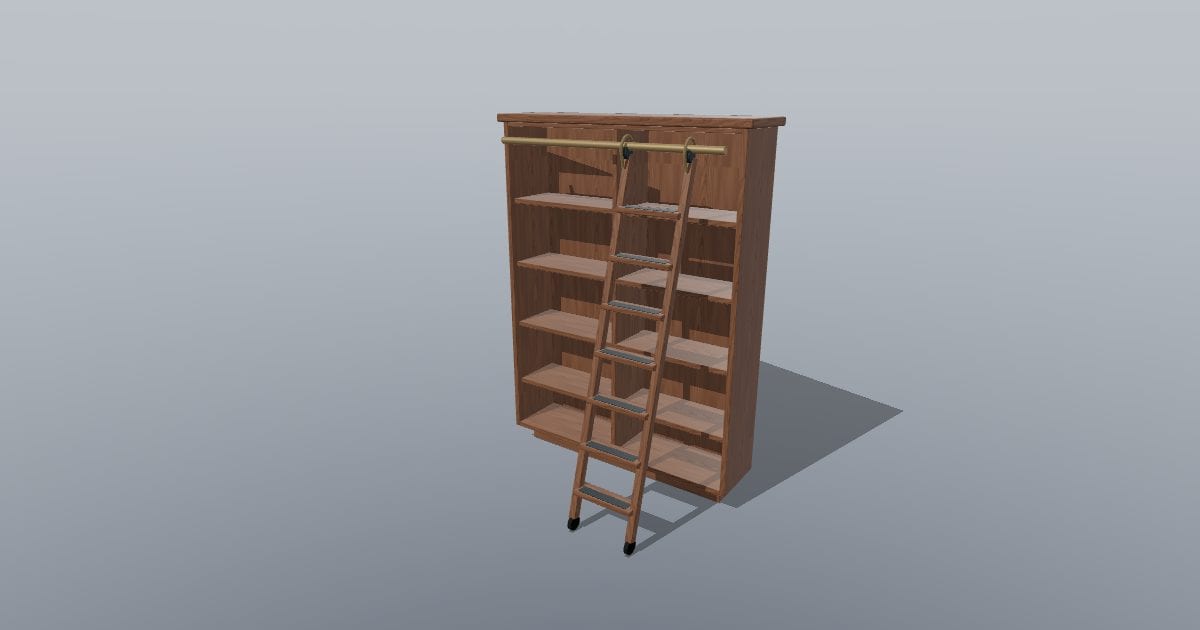 STACKROOM - Library Ladder Shelf