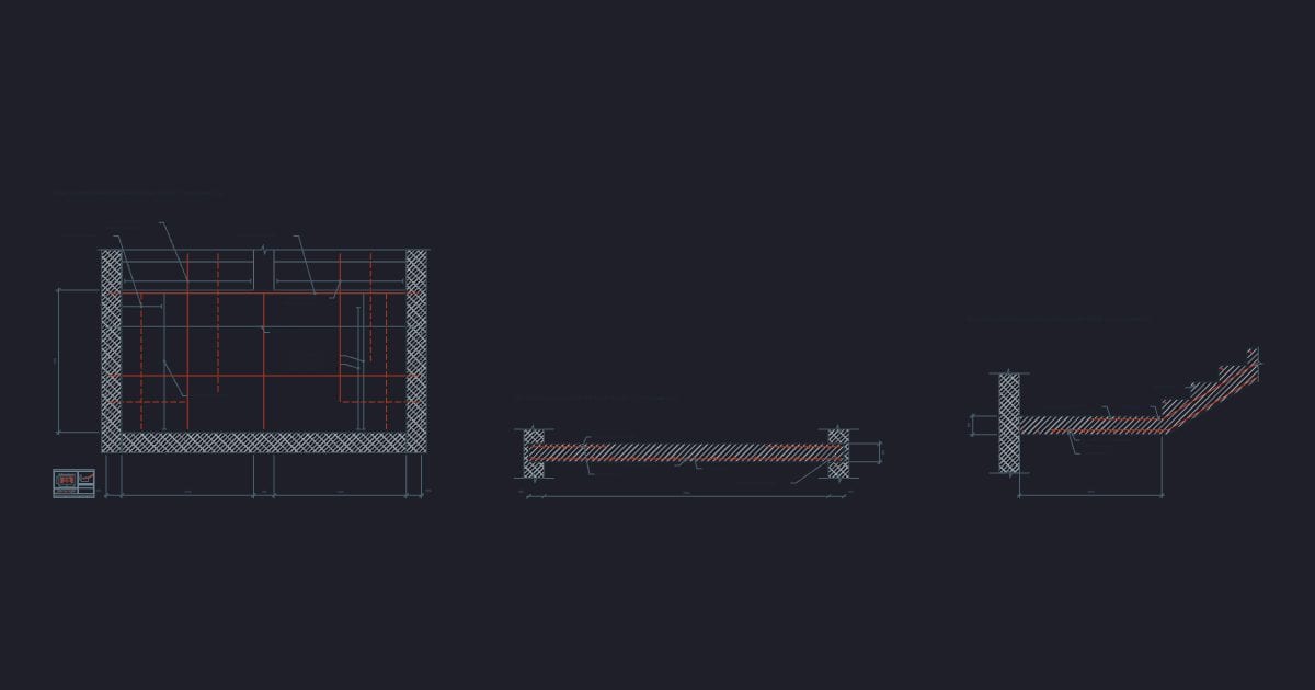 Stair landing reinforcement detail