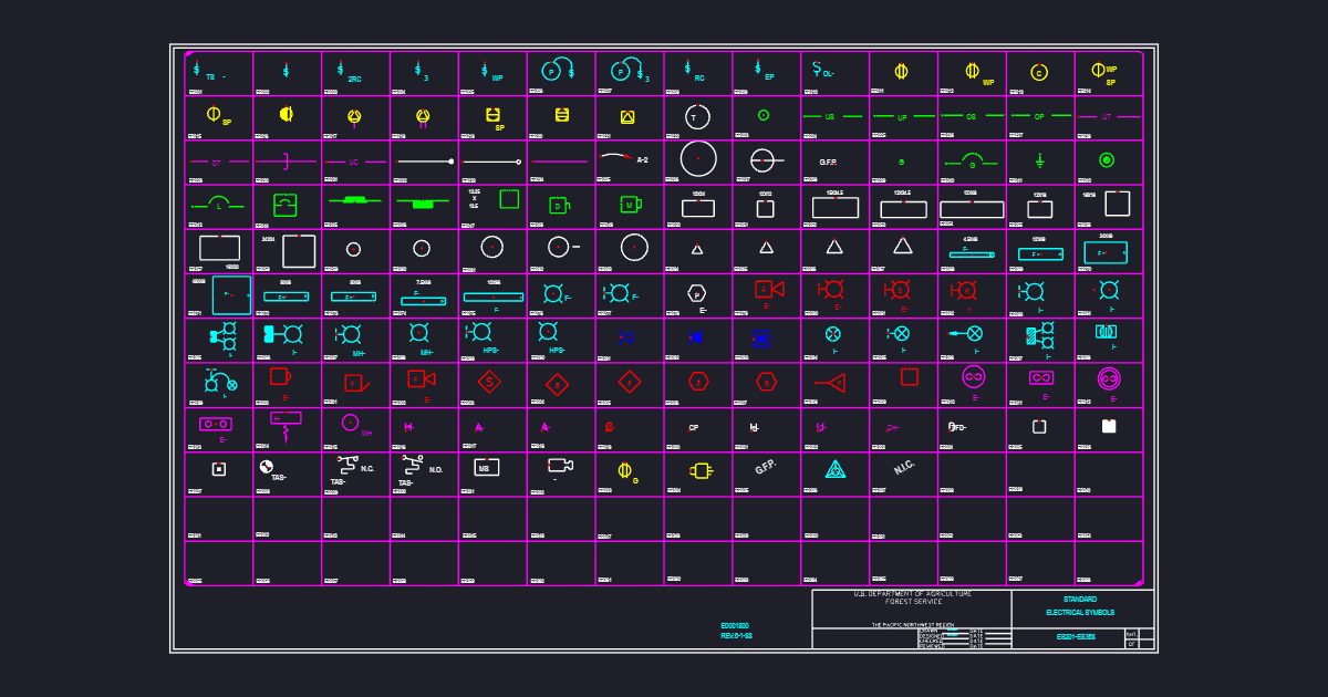 Standard Electrical Symbols (USFS E0001800)