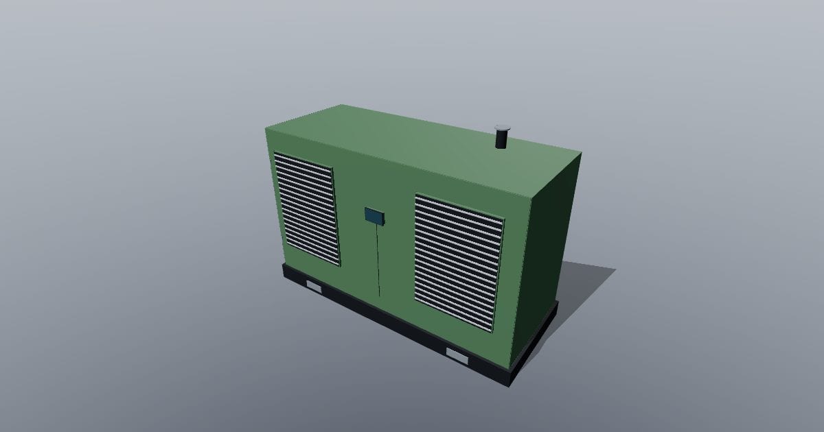 Standby generator enclosure - Original MEP CAD