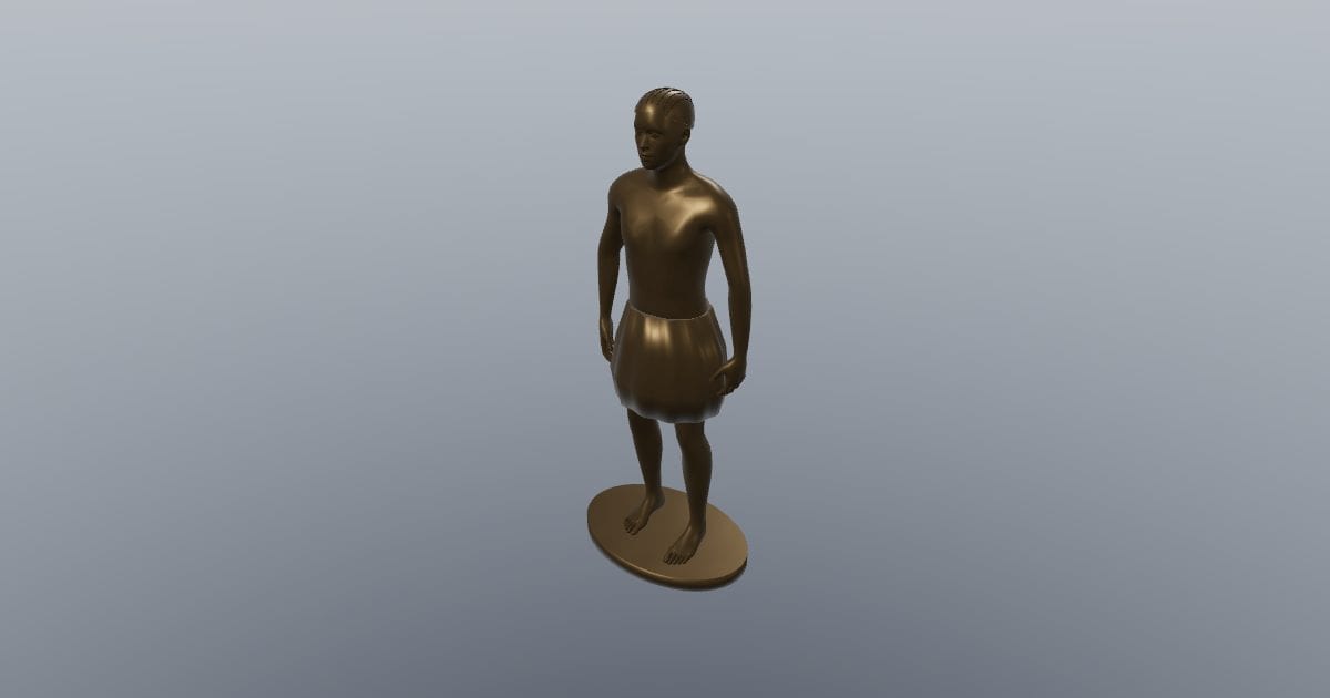 Standing figure statue