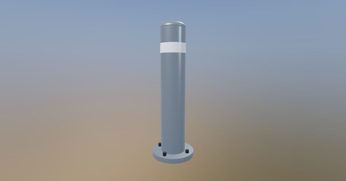 Steel security bollard