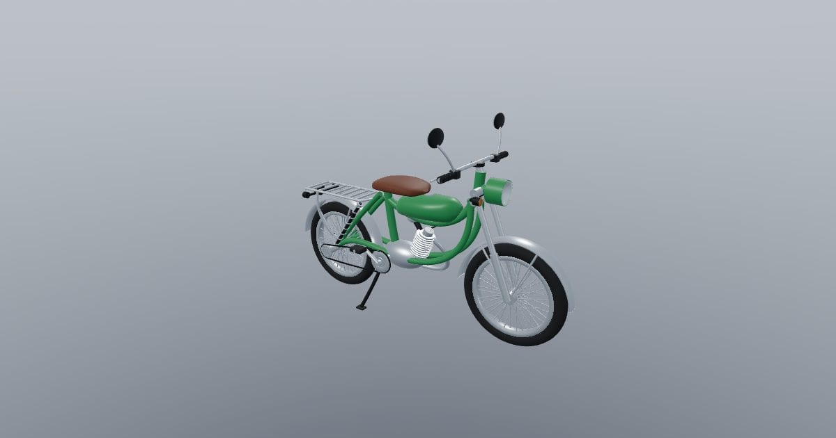 Step-through moped