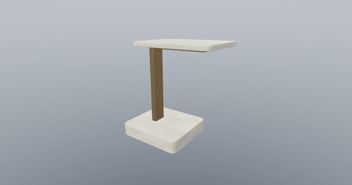 Stone Reach - Cantilever Stone Side Table