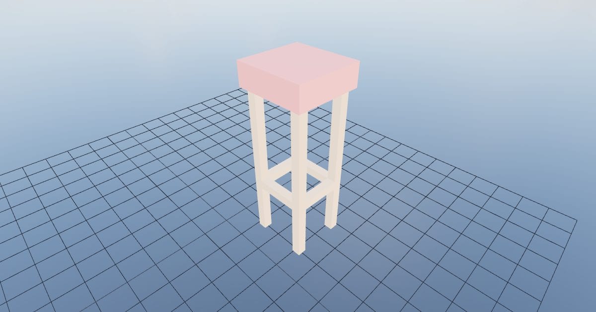 Stool bar square