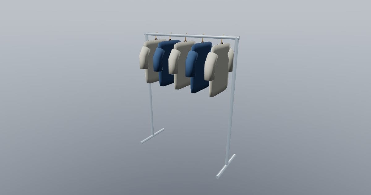 Straight clothing rack - Original Retail Fixture