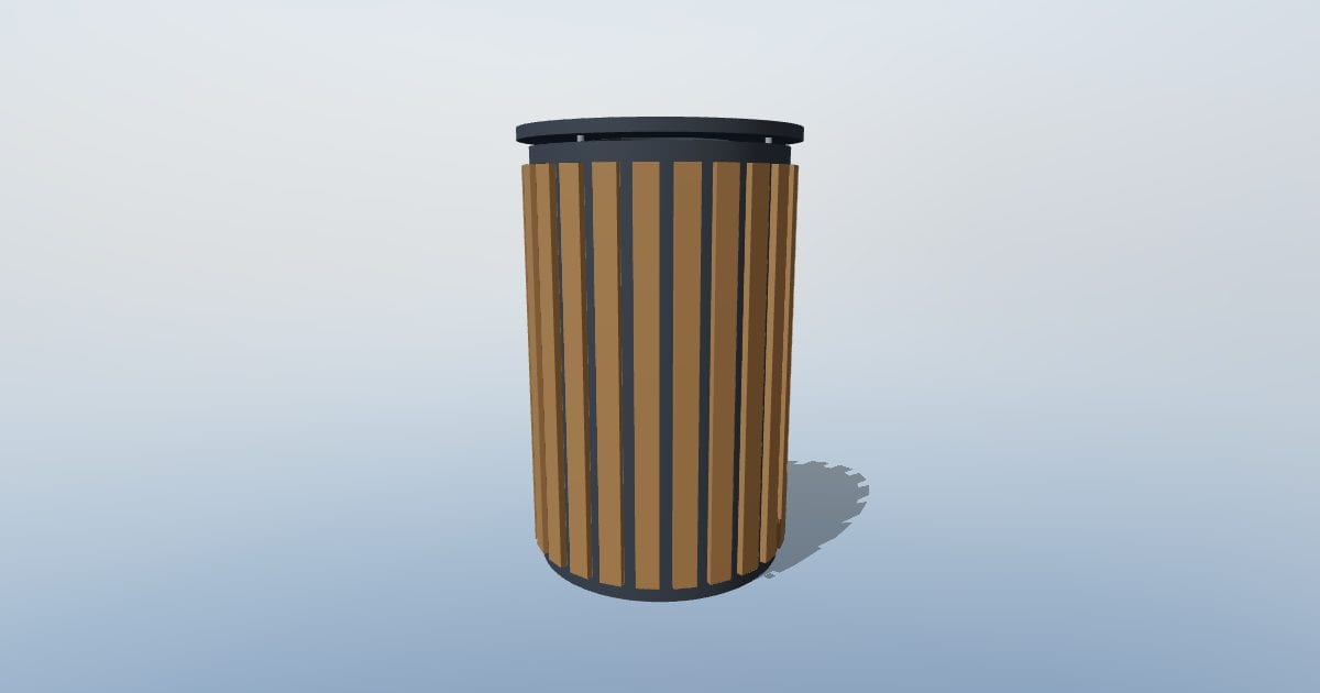 Street trash can