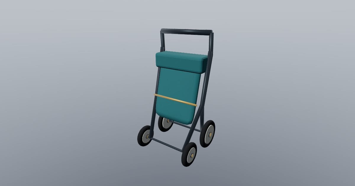 Stroller folded - Original Interior Furnishing