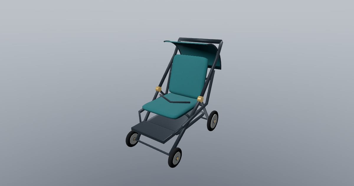 Stroller open - Original Interior Furnishing