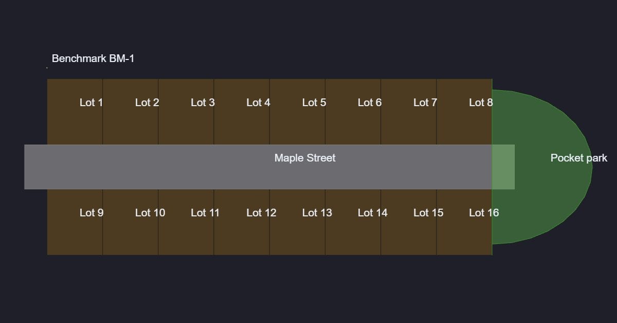 Subdivision plat (lots)