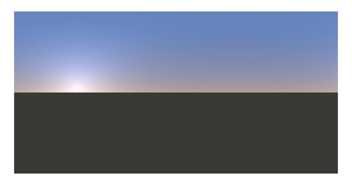 Sunset sky panorama (HDR)