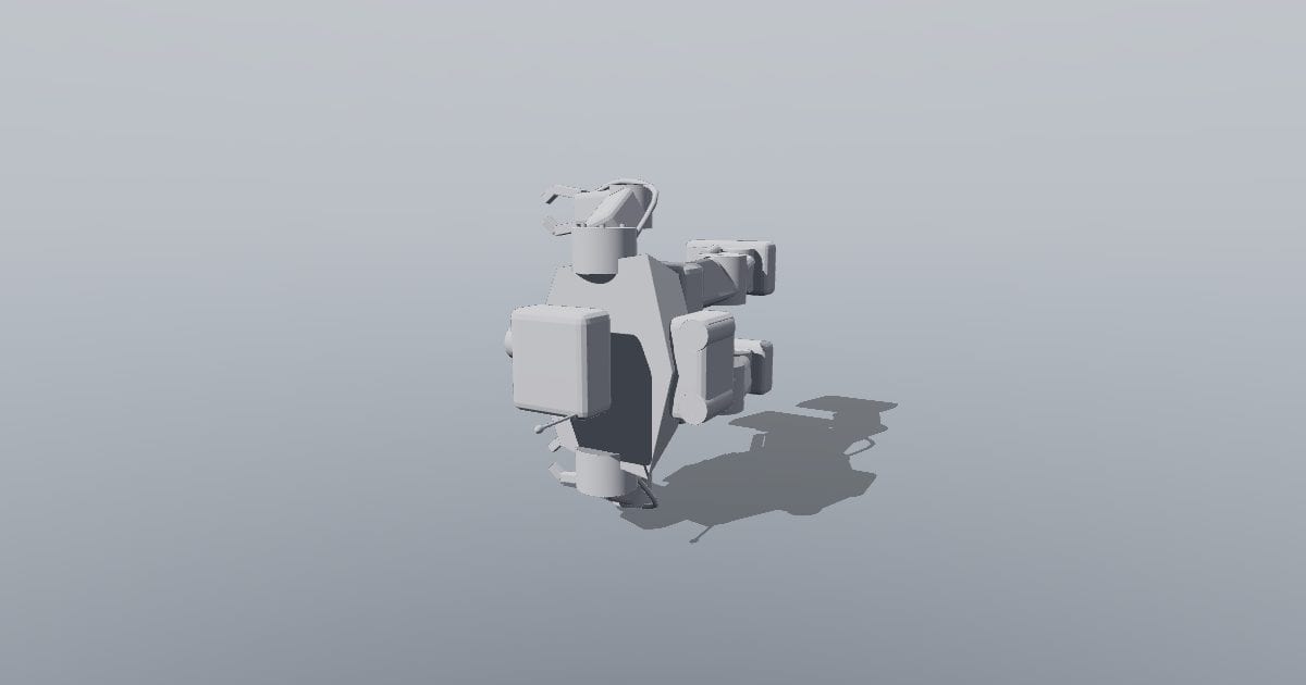 Surveyor bipedal utility mech (OBJ)