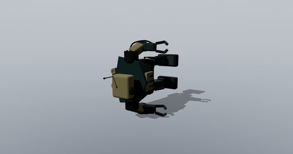 Surveyor bipedal utility mech (VRML)
