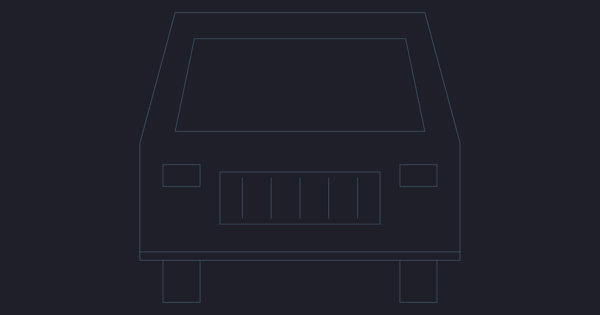 SUV front - CAD Block