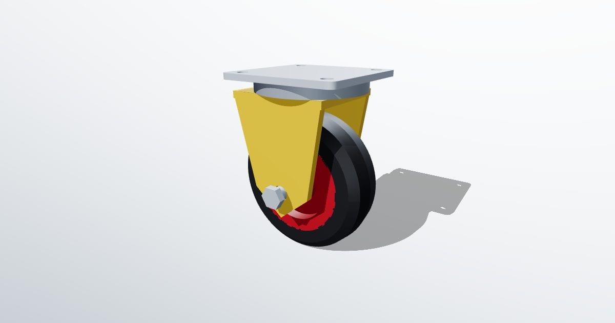 Swivel caster wheel