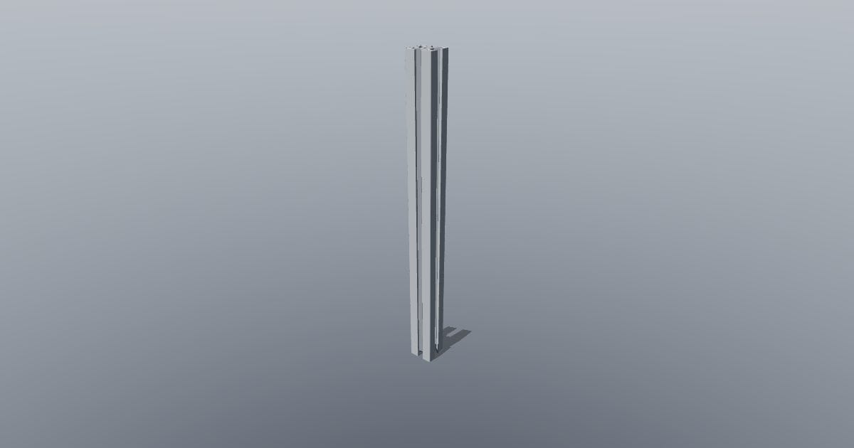 T-slot 20 x 20 x 250 mm