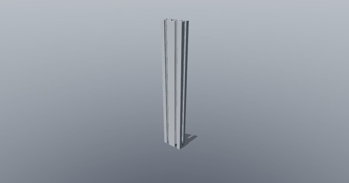 T-slot 20 x 40 x 250 mm