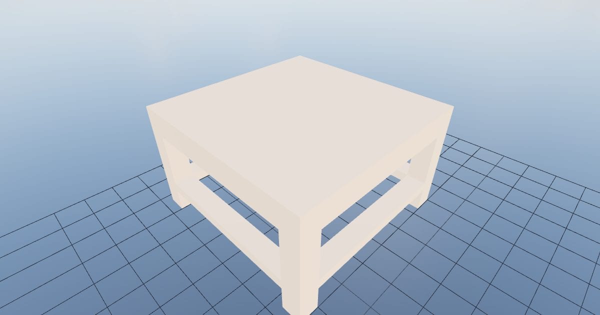 Table coffee square
