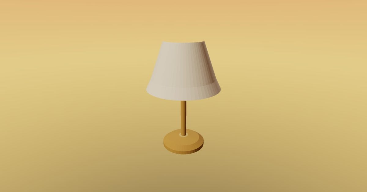 Table lamp (ASCII FBX)