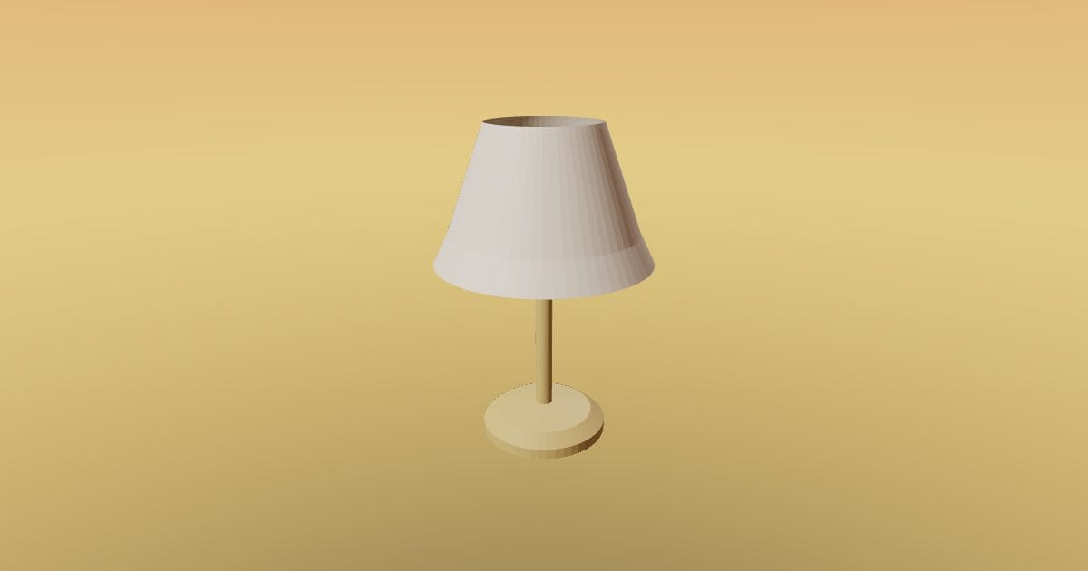 Table lamp (Blender 4.2)