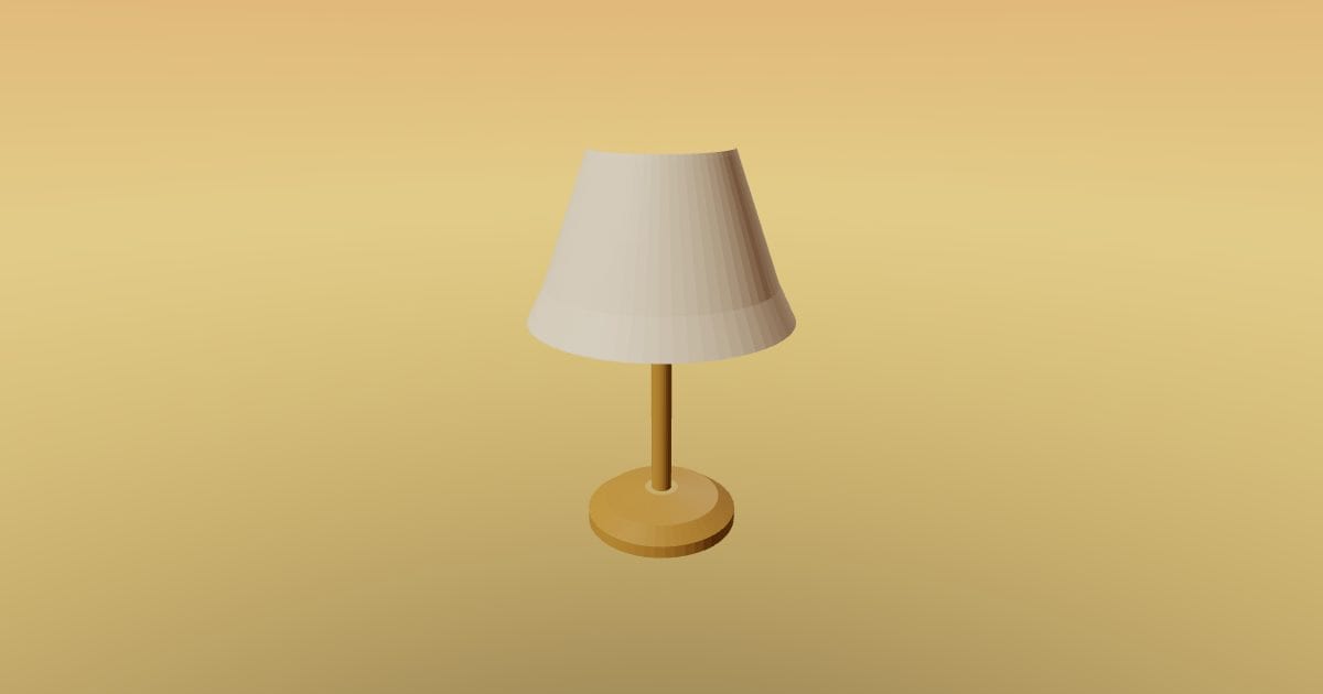Table lamp glTF (7z)