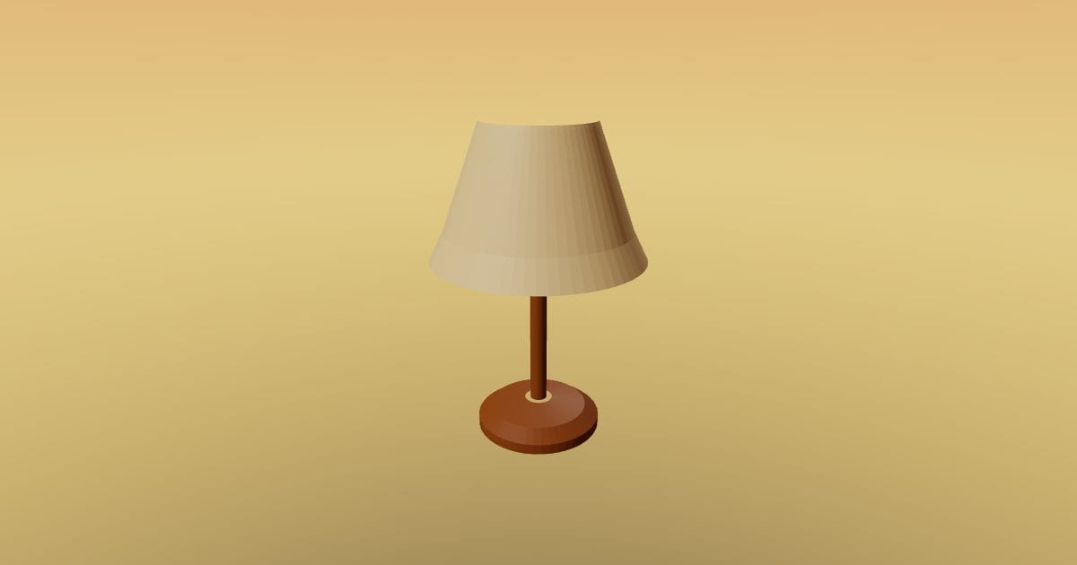 Table lamp (USDZ)
