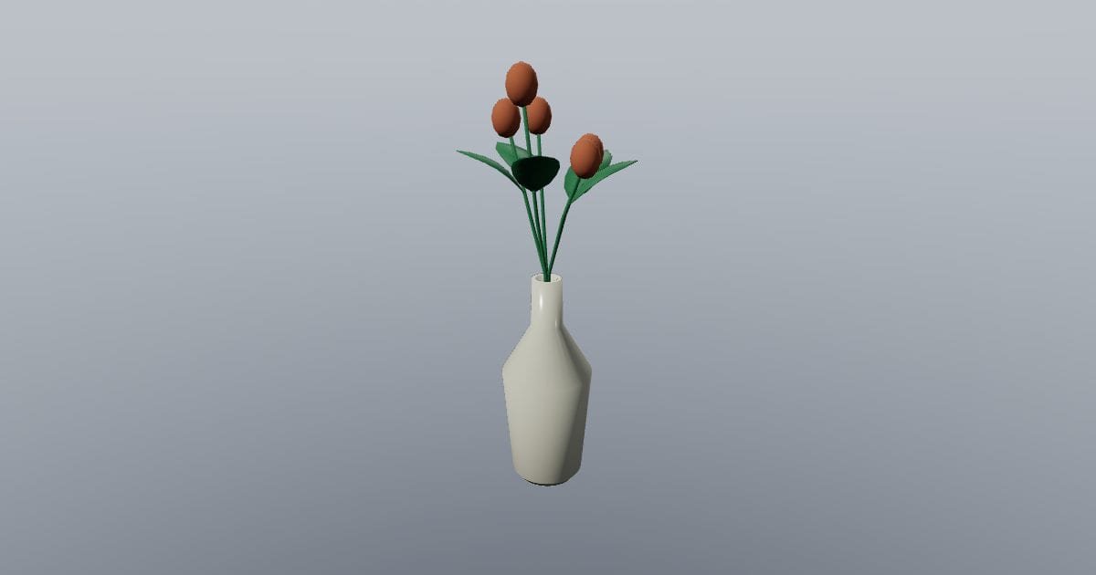 Tall vase with stems - Original Interior Decor