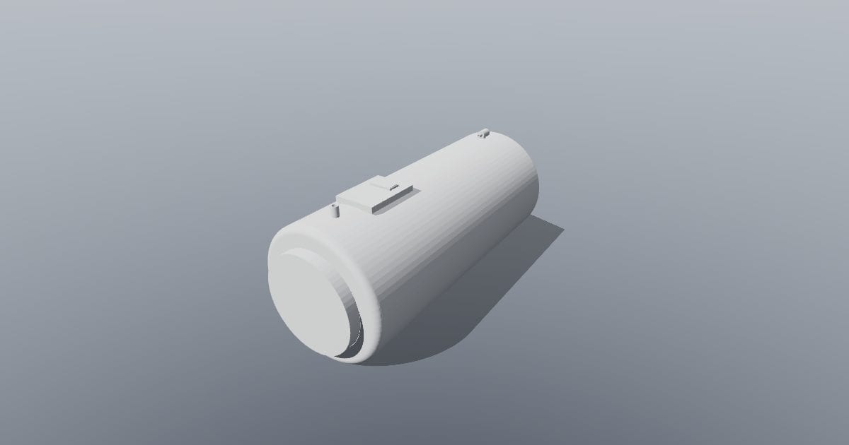 Tank water heater 200 l - Original MEP CAD (3MF)