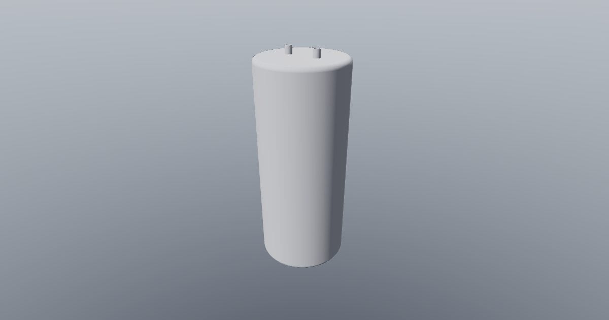 Tank water heater 200 l - Original MEP CAD (OBJ)