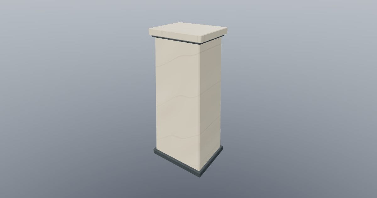 Tapered display plinth