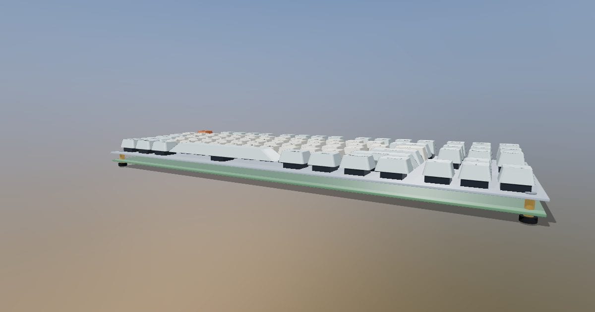 Tenkeyless TKL mechanical keyboard - without case