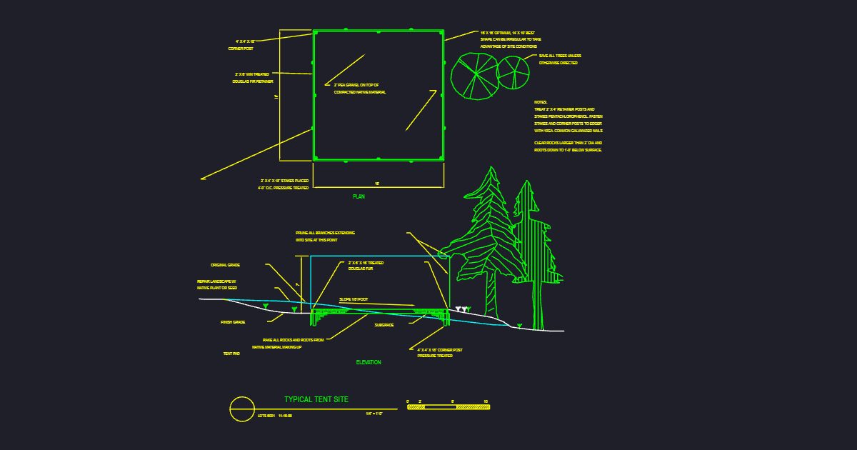 Tent Pad (USFS RTS1)