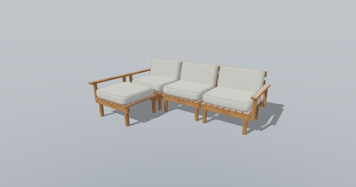 Terrace L - Outdoor Corner Sectional