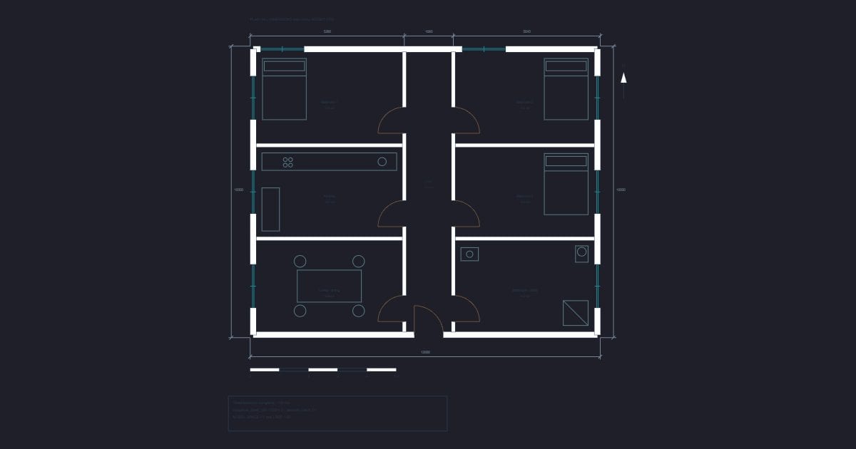 Three-bedroom bungalow - 120 m2