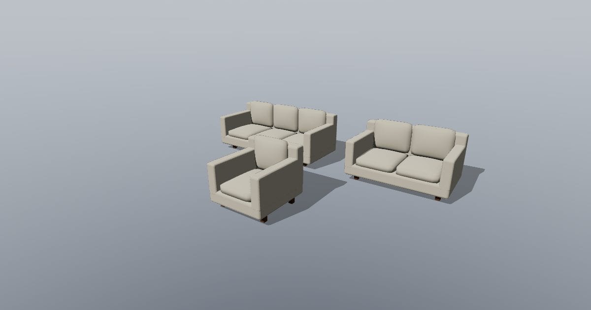 Three two one sofa set - Original Interior Furnishing