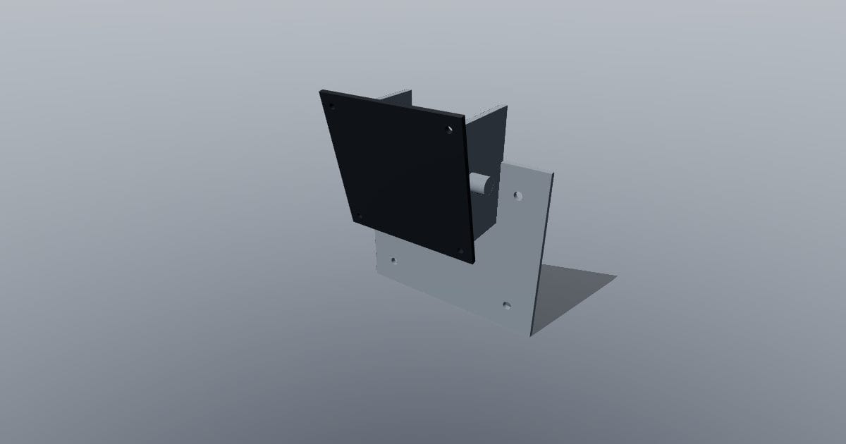Tilting wall monitor mount