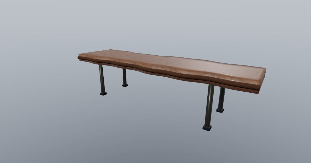 Timber - Live-Edge Slab Bench